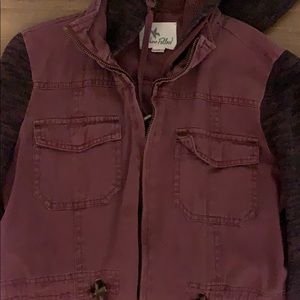 Maroon lightweight jacket